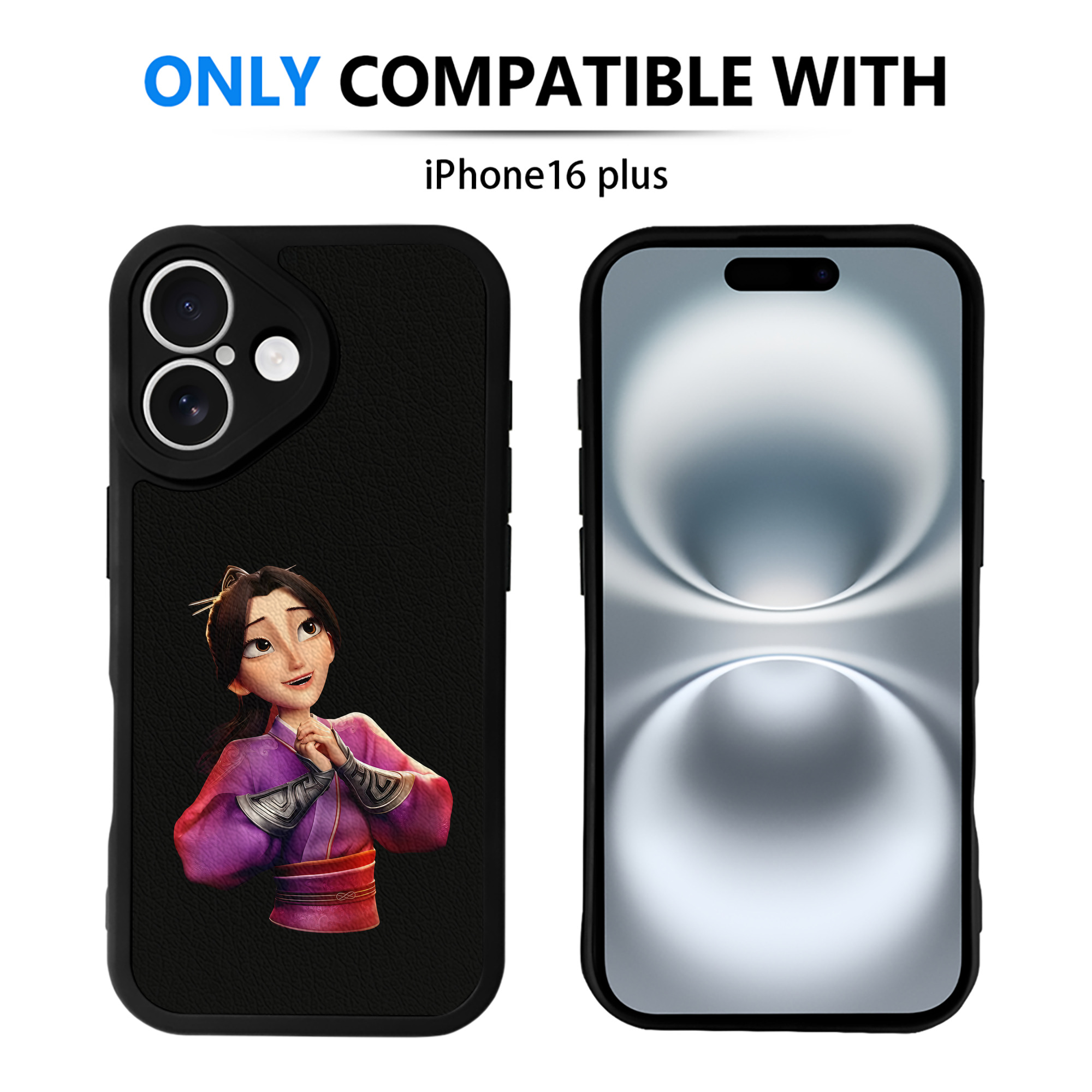 （画像用） Ne Zha 2 ナタ 魔童の大暴れ 【iPhone 16シリーズ対応】シリコンスマホケース（レザー調） 材質：シリコン